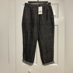 Zara Linen blend joggers